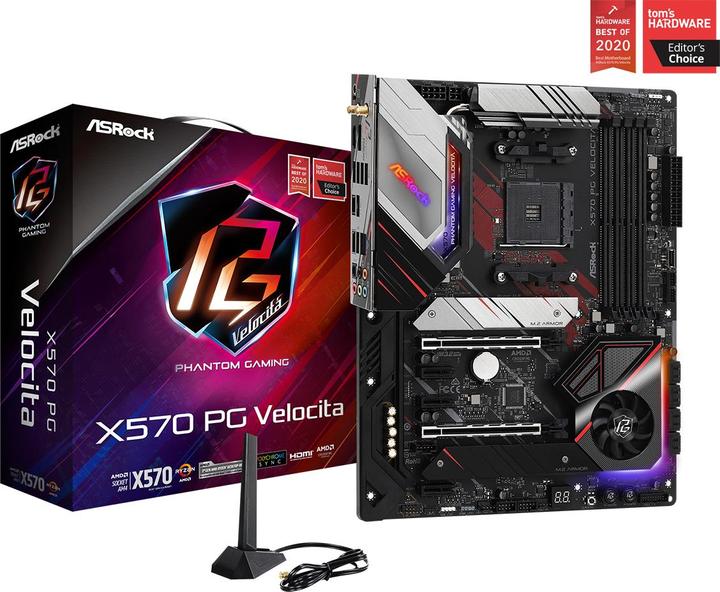 Produktbild AsRock X570 PG Velocita (AM4, AMD X570, ATX)