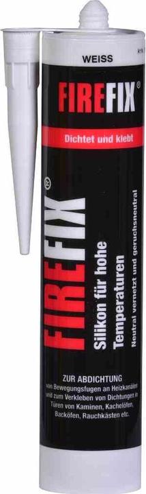 Actual product image FireFix 1790/1 Silicone for high temperatures (cartridge) 310 ml, heat-resistant up to 250 °C, black