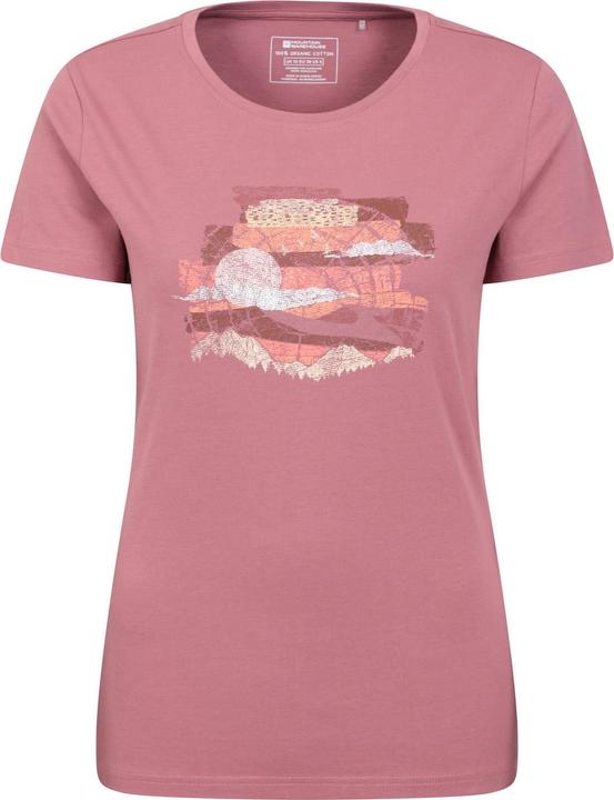 Actual product image Mountain Warehouse Womens/Ladies Landscape Organic T-Shirt (34 D)