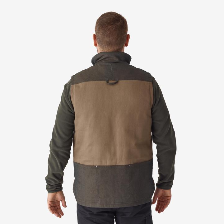 Actual product image Solognac Waistcoat 500 padded hardwearing brown (XXL)