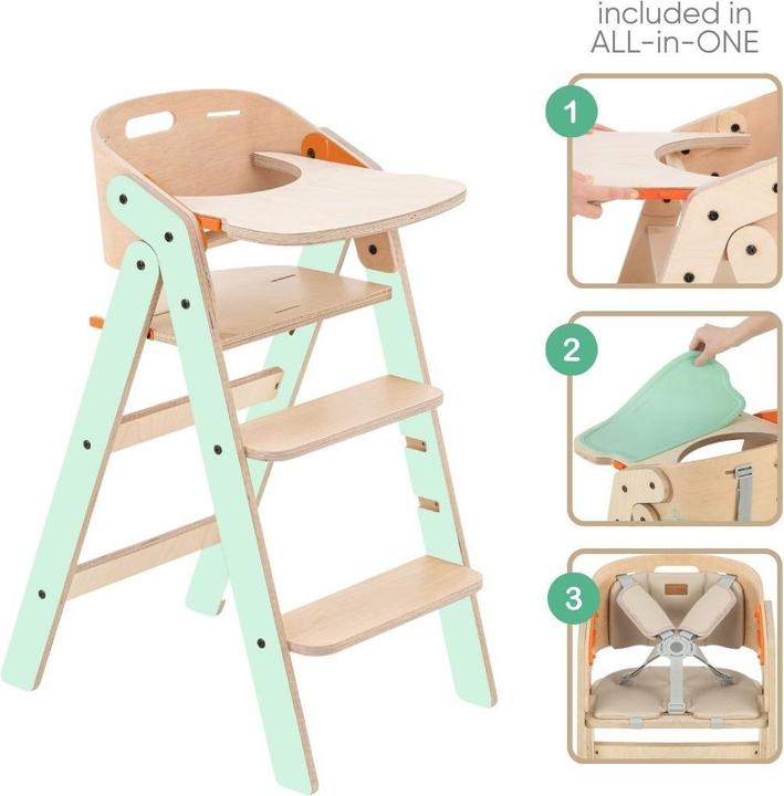 Image du produit MamaToyz My Chair Chaise haute en bois (Chaise haute)