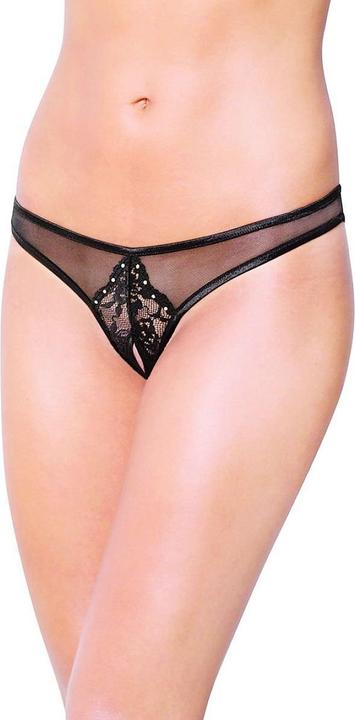 Actual product image Softline Thong 2442 - black S/M (S/M)