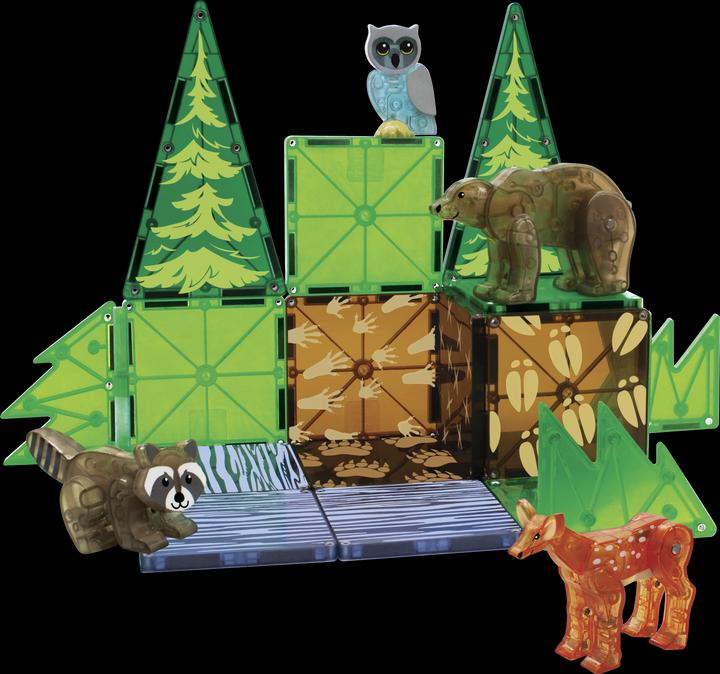 Actual product image Magna-Tiles Forest Animals Set (25 pieces)