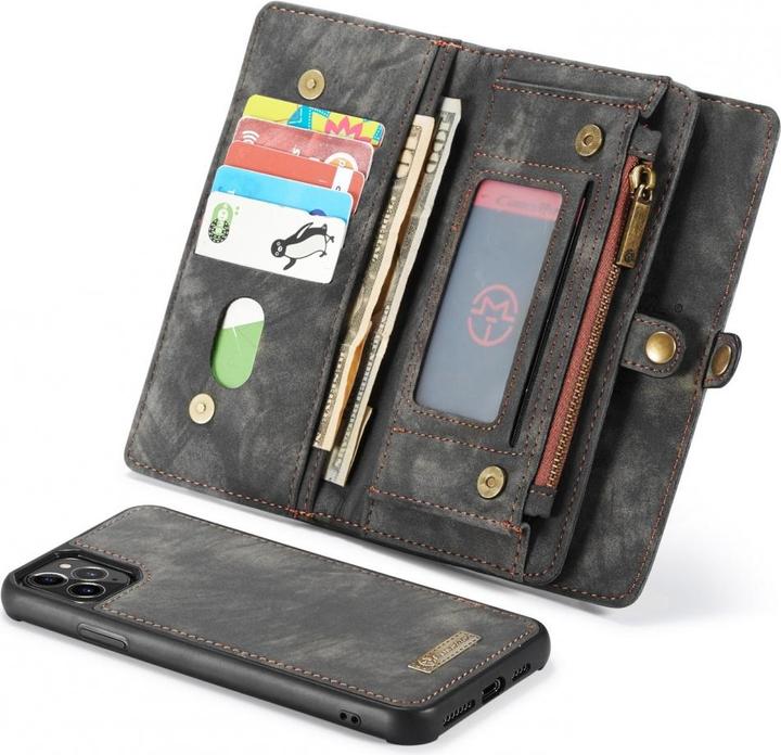 Immagine prodotto Caseme Custodia per iPhone 11 Pro Max di Apple in vera pelle con portafoglio e carte di credito (Apple iPhone 11 Pro Max)
