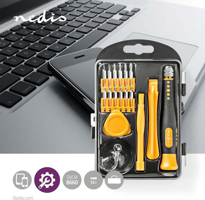 Produktbild Nedis Phone/tablet repair set | 17-in-1 | PC / Smartphone / Tablette (17 Teile)