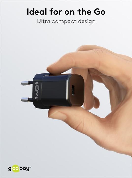 Produktbild Goobay USB-C Nano Schnellladegerät mit GaN Technologie (30 W)