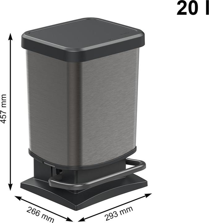Produktbild Rotho Treteimer 20 l PASO (20 l)