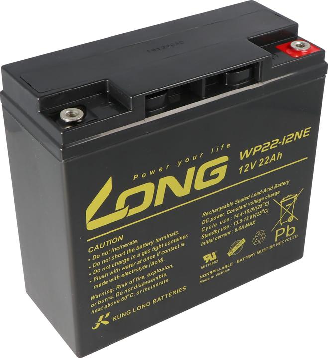 Immagine prodotto Kung Long Batteria WP22-12NE, 181x76 x167mm, filettatura interna M6 (12V, 6.60 A)