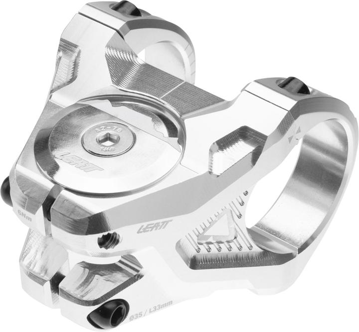 Actual product image Leatt Stem Gravity 6.0 #33mm Silver (33 mm)