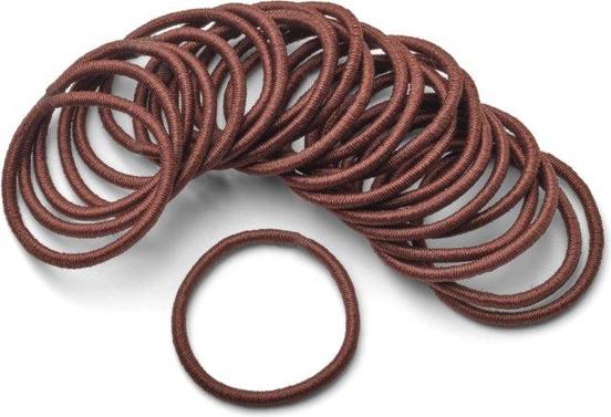Trisa Haargummis dünn 30 mm braun 24 Stk (Haargummi)