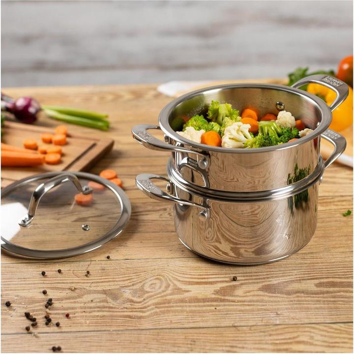 Actual product image Kuhn Rikon ALLROUND 2-tier steamer set 3.1 L • Ø 20cm (20 cm, Metal)