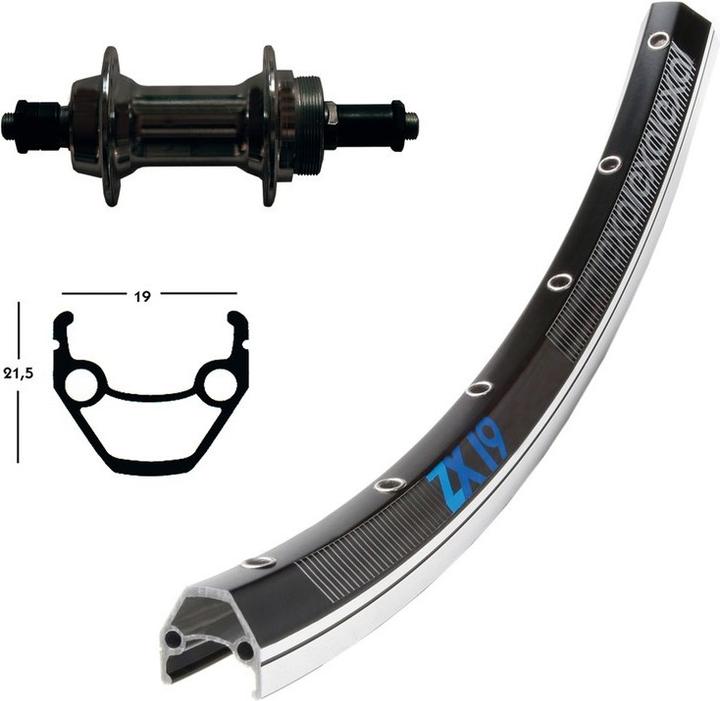 Actual product image Exal 36L (Rear wheel, 26")
