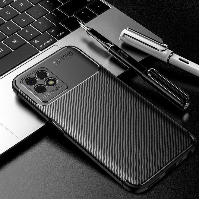 Image du produit MU Style Série de boîtiers souples en fibre de carbone TPU (Realme 8i)