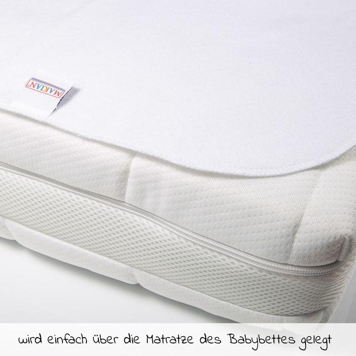 Immagine prodotto Makian Cuscini da letto Cuscino da letto impermeabile / topper per materasso - Molton (70 x 100 cm)