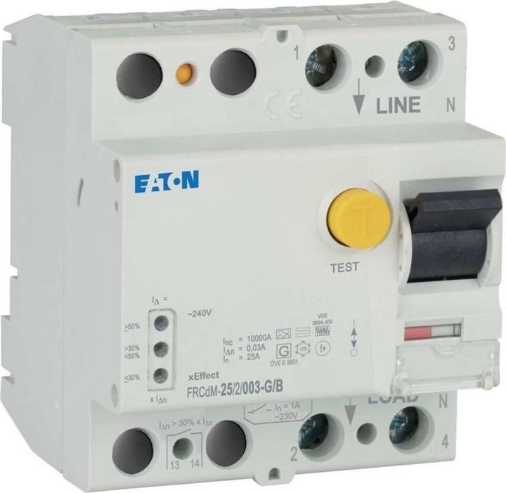 Actual product image Eaton RCD FRCdM-25/2/003-G/B 25A Sensitivity G/B 300638