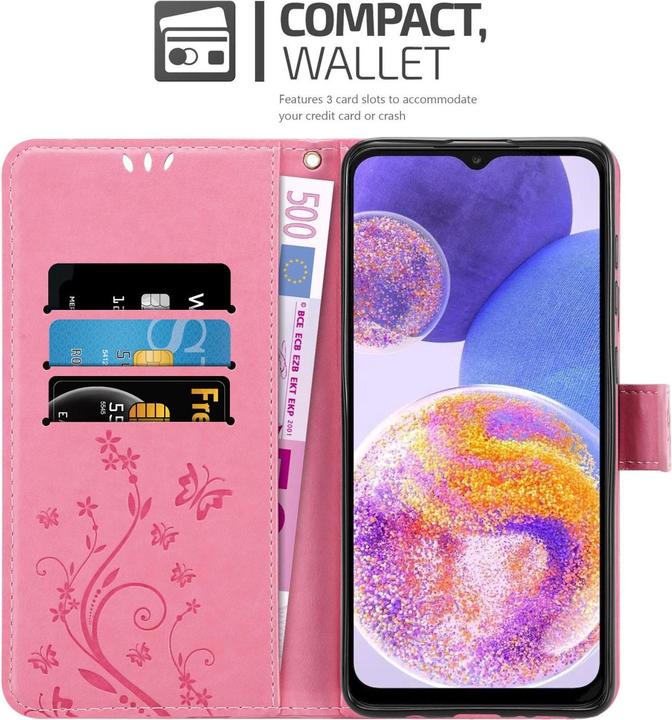 Image du produit Cadorabo Flower Book Housse pour Samsung Galaxy A23 4G (Samsung Galaxy A23)