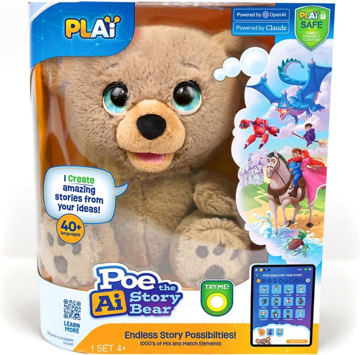 Actual product image Play I Poe - Interactive AI Bear (90255)