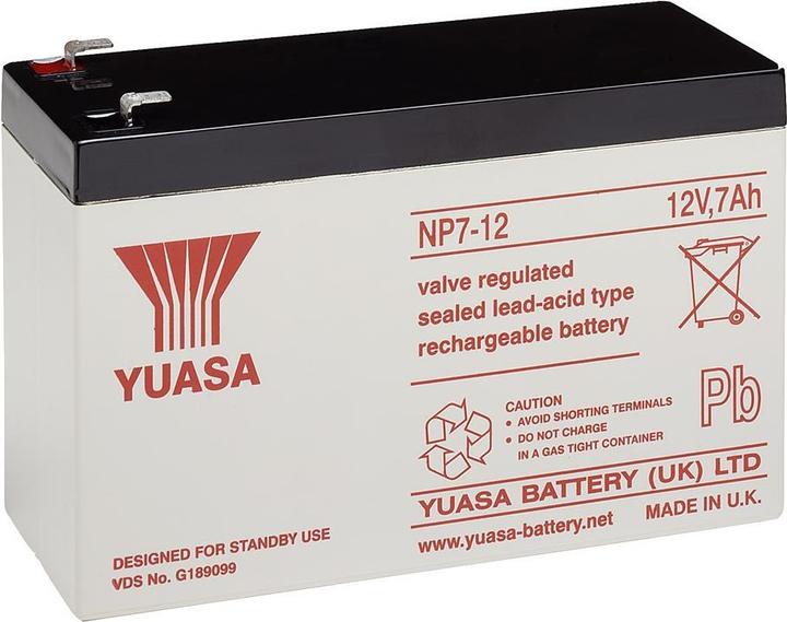 Yuasa NP7-12 Sealed lead acid (VRLA) (12 V, 7 Ah)