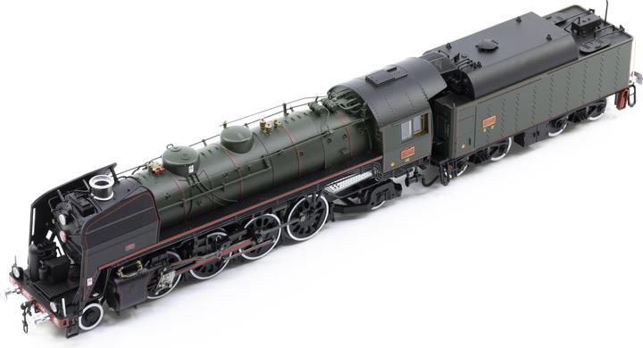 Immagine prodotto Jouef Locomotiva a vapore SNCF 141R 1244 verde con tender a olio Ep. V (Traccia H0)