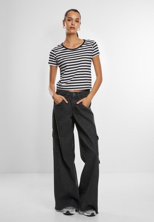Immagine prodotto Urban Classics Maglietta corta a righe da donna - 142651 (3XL)