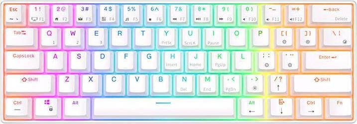 Produktbild Royal Kludge RK61 TKL (US, Kabelgebunden, Kabellos)
