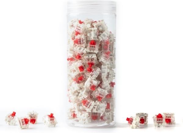 Produktbild Keychron Gateron G Pro 3.0 Red Switch-Set (rot/transparent, 110 St?ck)