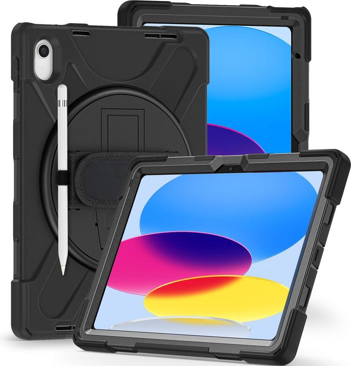 Image du produit DLH étui Renforcé Avec Bandoulière, Poignée Rotative Et Support (Ipad 10)