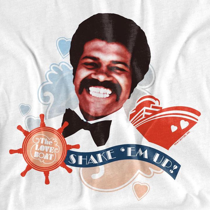 Actual product image The Love Boat Unisex Adult Shake Em Up T-Shirt (S)