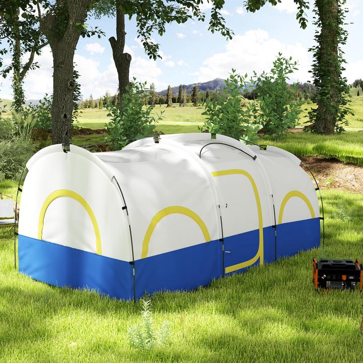 Produktbild Outsunny Campingzelt Oxfordstoff, Fiberglas Dunkelblau+Weiss (6 Personen)