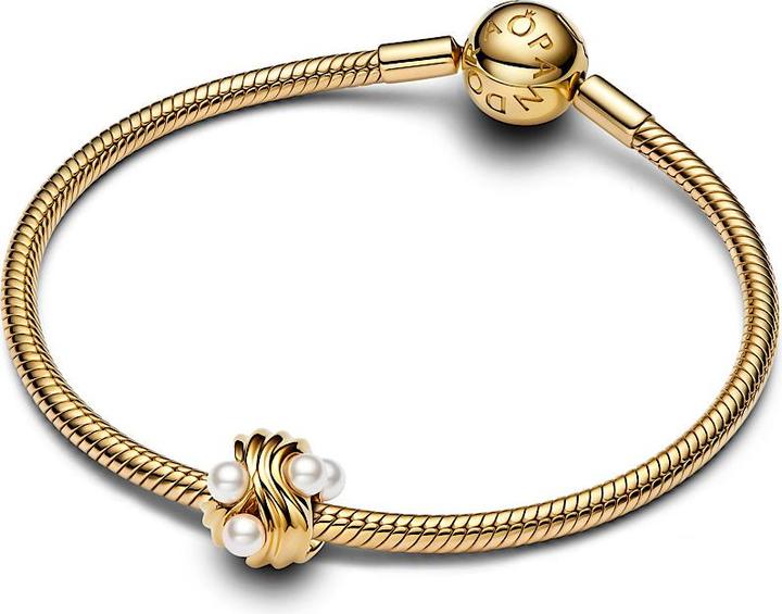 Image du produit Pandora Charme de vagues abstraites (Plaqué or, Acier inoxydable)