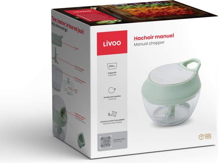 Actual product image Livoo Manual chopper 450 ml (450 ml)
