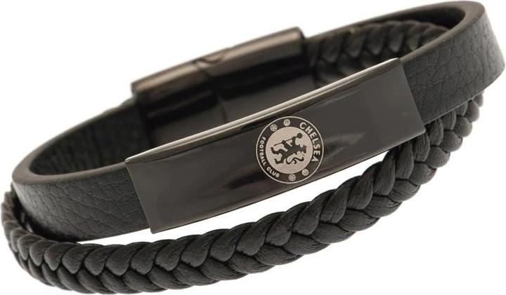 Produktbild Chelsea FC Wappen Armband Leder (100% synthetisches Material)