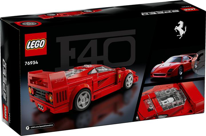Image du produit LEGO Ferrari F40 supercar (76934, LEGO Speed Champions)