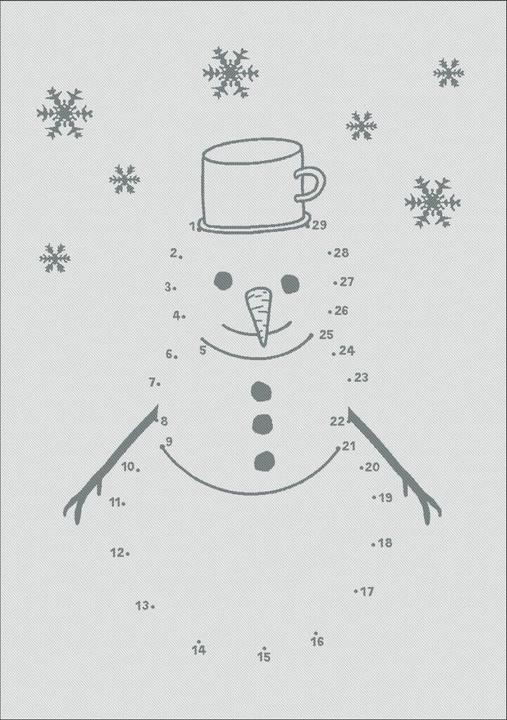 Actual product image Rigotex Geschirrtuch Zahlenbild Schneemann