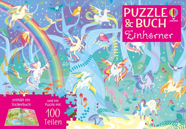 Actual product image Smith:Puzzle & Book: Unicorns (100 pieces)