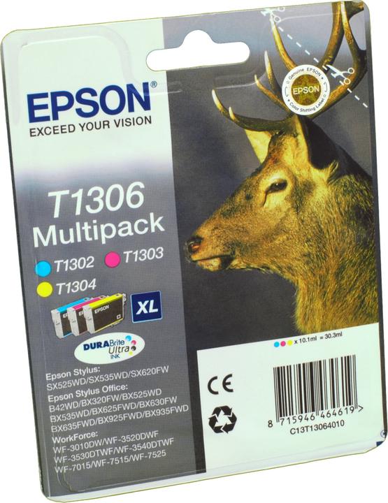 Actual product image Epson T1306 DuraBrite Ultra (M, Y, C)