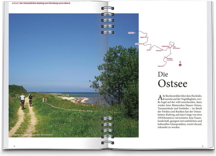 Produktbild RadReiseFührer Ostseeküstenradweg von Flensburg bis Lübeck (Deutsch, Kompass, 2022)