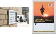 Produktbild Franken Plakatrahmen "Outdoor", DIN A4, 25 mm Rahmenprofil silbereloxierter Aluminium-Klapprahmen, Kunststof