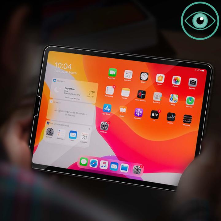 Actual product image Nillkin 9H screen protector film with blue light filter (1 Piece, iPad Pro 12.9 2022 (6th Gen))