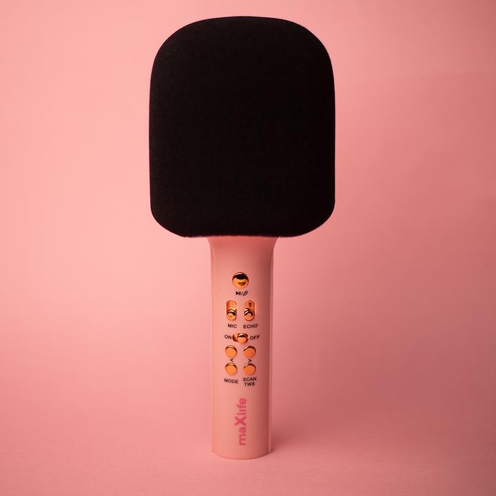 Image du produit Maxlife Microphone Bluetooth avec haut-parleur MXBM-600 rose