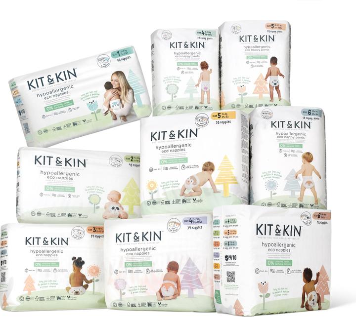Image du produit Kit & Kin Les couches (Taille 1, Pack, 40 pièce(s))