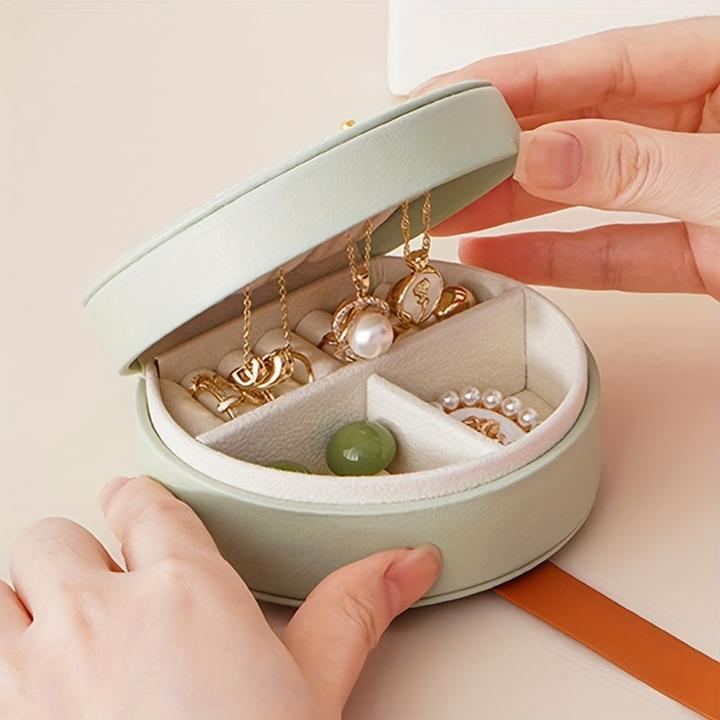Image du produit Only-Bags.Store Reisefreundlicher, schicker Mini-Schmuck-Organizer aus Kunstleder – tragbare und hübsche