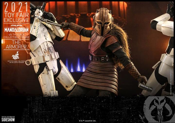 Actual product image Hot Toys Star Wars - The Mandalorian "The Armorer" 2021 Toy Fair Exclusive 1/6 Action Figure