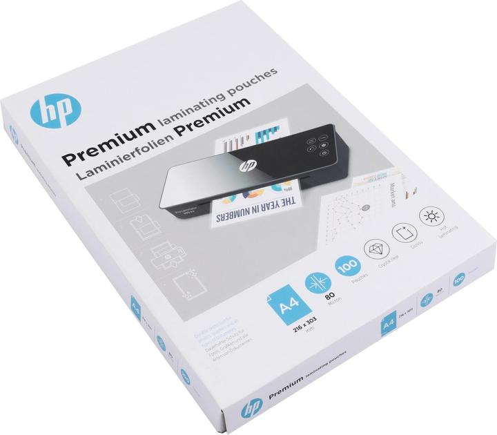 Immagine prodotto HP Film di laminazione Premium A4, 80 µm, 100 pezzi, lucido (A4, 100 Pezzo/i, 80 µm)