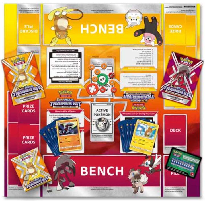 Actual product image Pokémon Sun & Moon Trainer Kit Lycanroc & Alolan Raichu (English, Elite / Top Trainer Box)