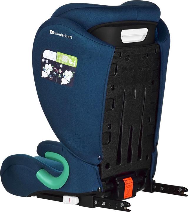 Actual product image KinderKraft Junior Fix 2 I-Size Harbor Blue (Child seat, ECE R129/i-Size Standard)