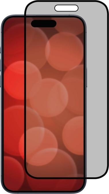 Produktbild Displex Real Glass, Privacy Full Cover Panzerglas (1 Stück, Apple iPhone 15 Pro, Apple iPhone 15)