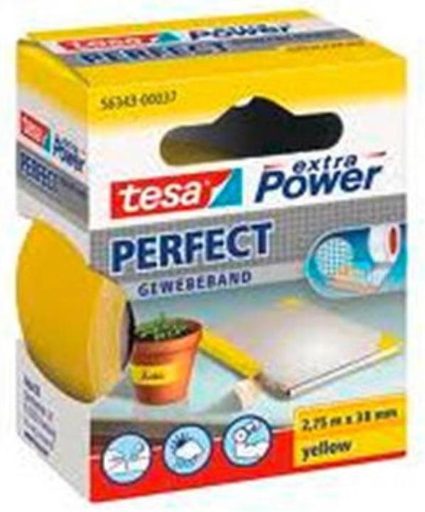Actual product image tesa EXTRA POWER PERFECT fabric tape, fabric-reinforced duct tape (38 mm)