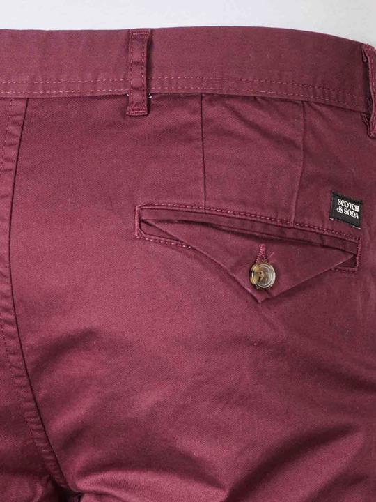Actual product image Scotch & Soda Mott Chino Super Slim Fit Bordeaux (W31/L32)