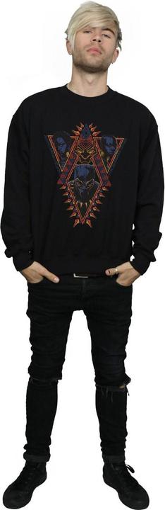 Immagine prodotto Felpa in cotone Black Panther Tribal Heads (3XL)